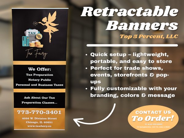Custom family reunion banners in Joliet and Crest Hill Illinois