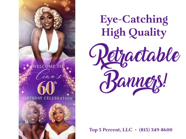 Custom retractable banners in Plainfield Illinois