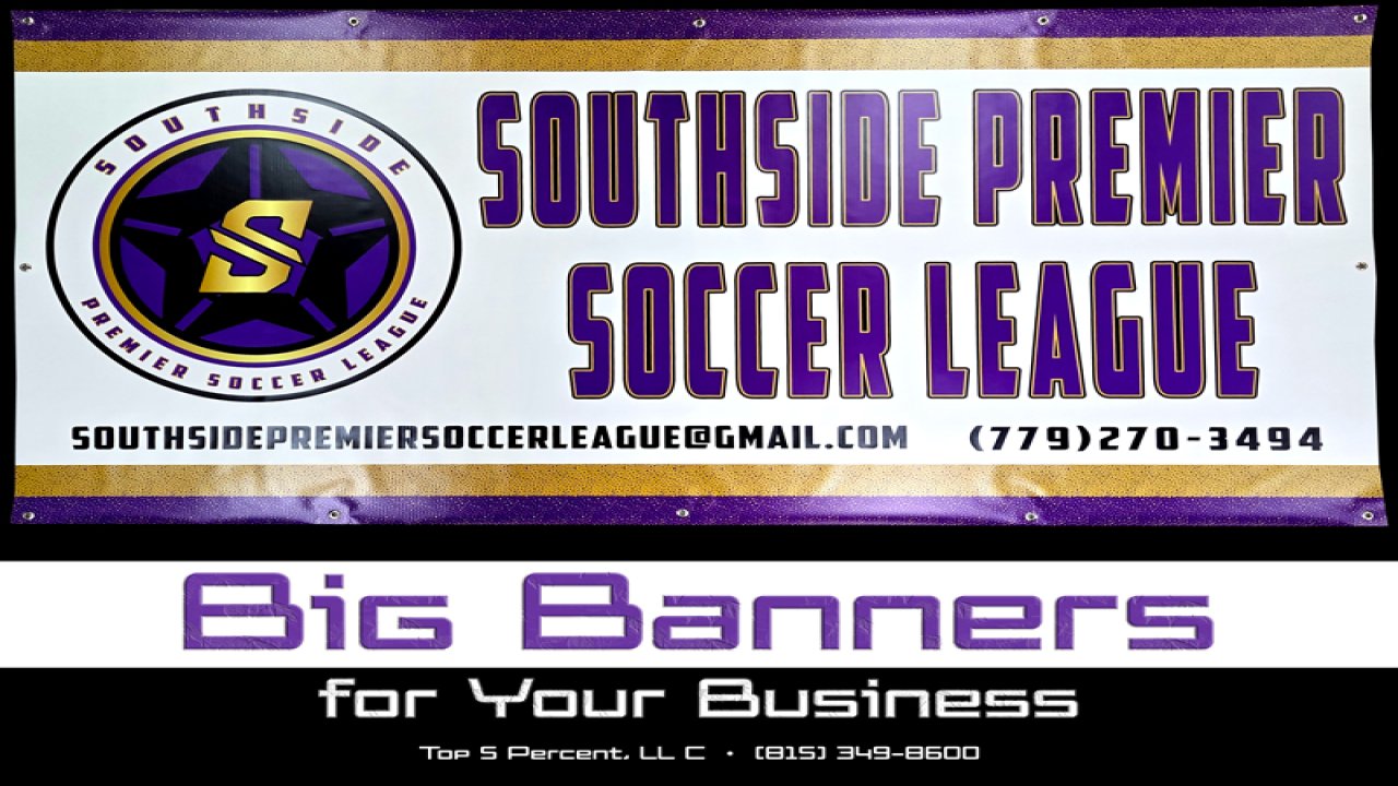 Custom apparel and signage portfolio from Top 5 Percent, veteran-owned print shop in Joliet and Romeoville, IL