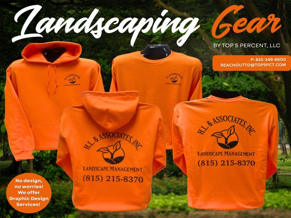 Custom landscaping uniforms and branded work clothing in Joliet Illinois