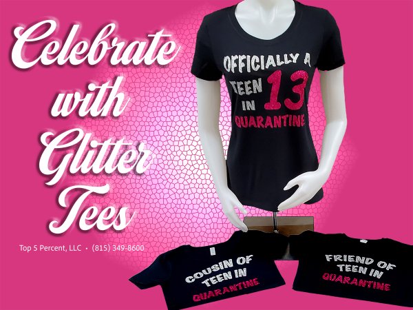 Custom glitter shirts for events and bachelorette parties in Crest Hill and Joliet IL