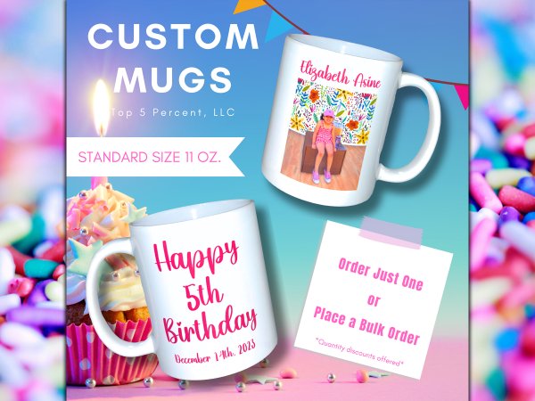 Custom printed mugs for events and businesses in Channahon Illinois