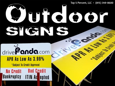Custom outdoor business signs for companies in Plainfield Illinois