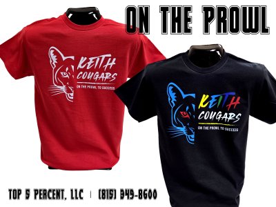 Custom spirit t-shirts and group apparel printed by Top 5 Percent in Joliet and Romeoville Illinois