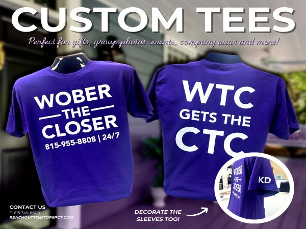 Custom vinyl hoodies and branded apparel in Joliet Illinois