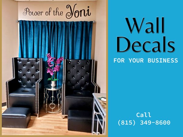Custom wall signs and wall graphics for businesses in Joliet Illinois
