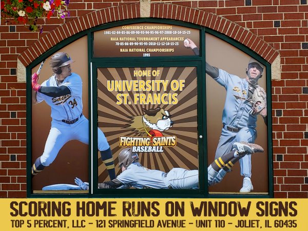 Window sign installers for businesses in Romeoville and Joliet IL, professional storefront graphics