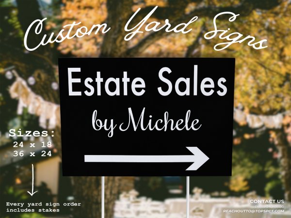 Custom yard signs for businesses and events in Naperville Illinois