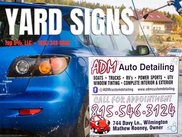 Yard signs near me — Top 5 Percent custom yard sign printing