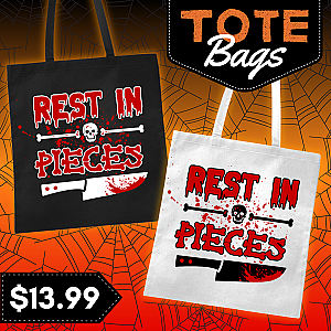Halloween 'Rest In Pieces' Tote Bag — view 1