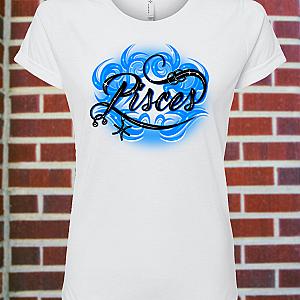 Women's Pisces Zodiac Fitted T-Shirt — view 1