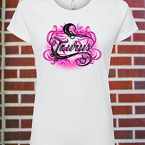 Women's Taurus Zodiac Fitted T-Shirt — view 1